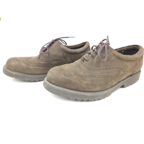 FRYE MEDFORD Men\'s Brown Leather Nubuck Wing Tip Oxfords 84220 Size US 10 M main image 7